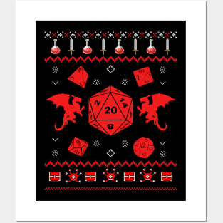 Dungeons and Dragons Ugly Sweater Posters and Art